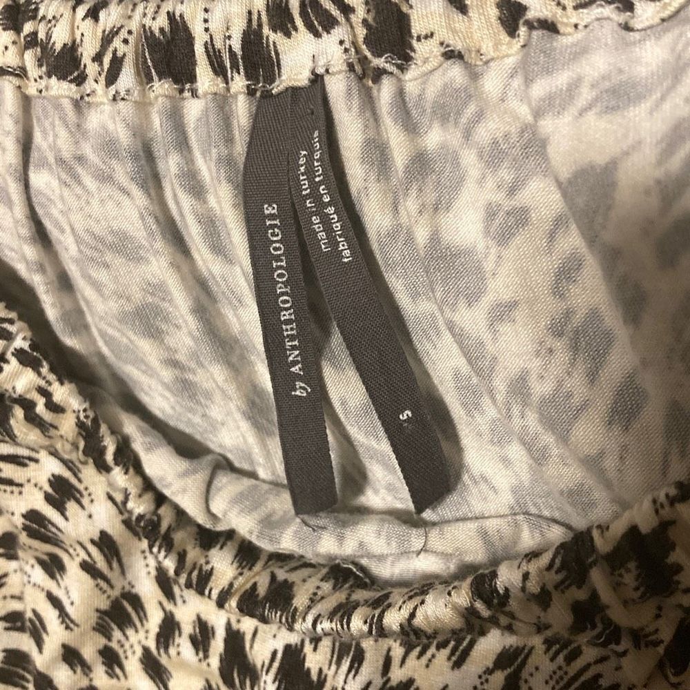 Anthropologie - Cascais On/Off Shoulder Leopard Print Top sz S - Picture 4 of 7